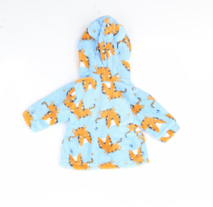 Preworn Boys Blue Spotted  Cami Robe Size 3-6 Months  - Tiger Print
