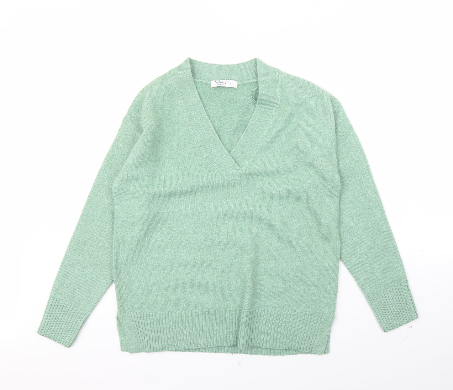 Nutmeg Womens Green   Pullover Jumper Size 8