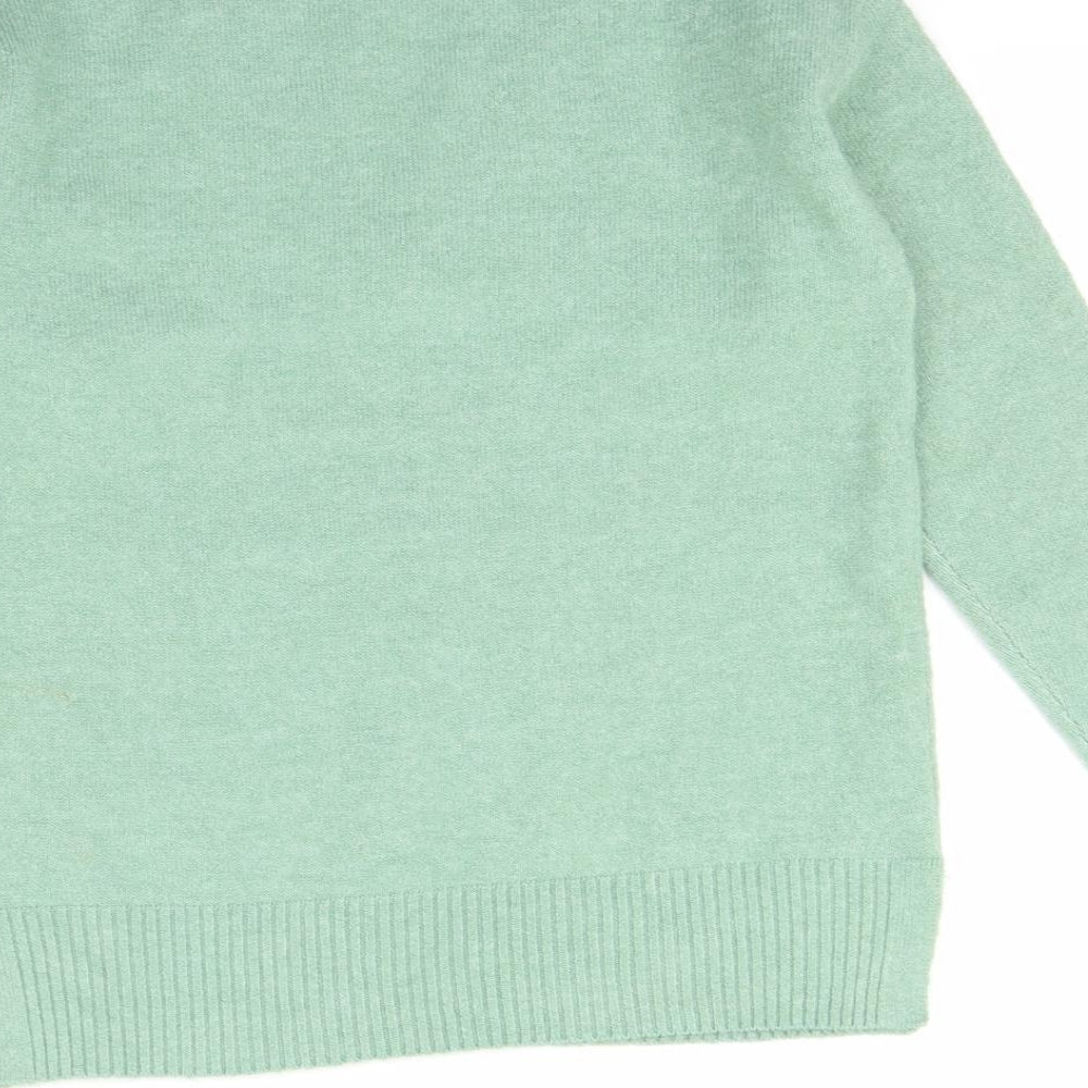 Nutmeg Womens Green   Pullover Jumper Size 8