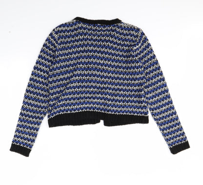 M&Co Womens Black Striped  Jacket  Size M