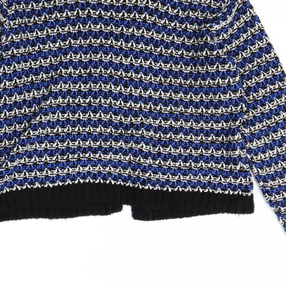 M&Co Womens Black Striped  Jacket  Size M