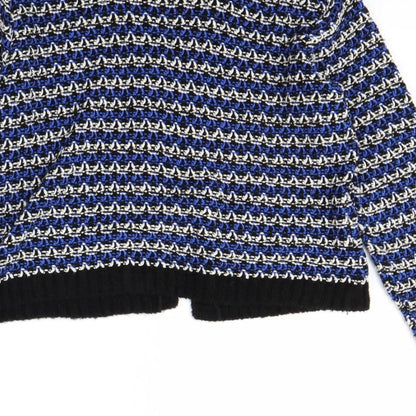 M&Co Womens Black Striped  Jacket  Size M