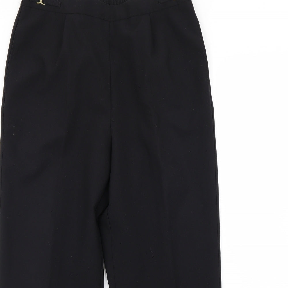Womens UK Size 12 bm Regular Fit Dress Pants Black Trousers