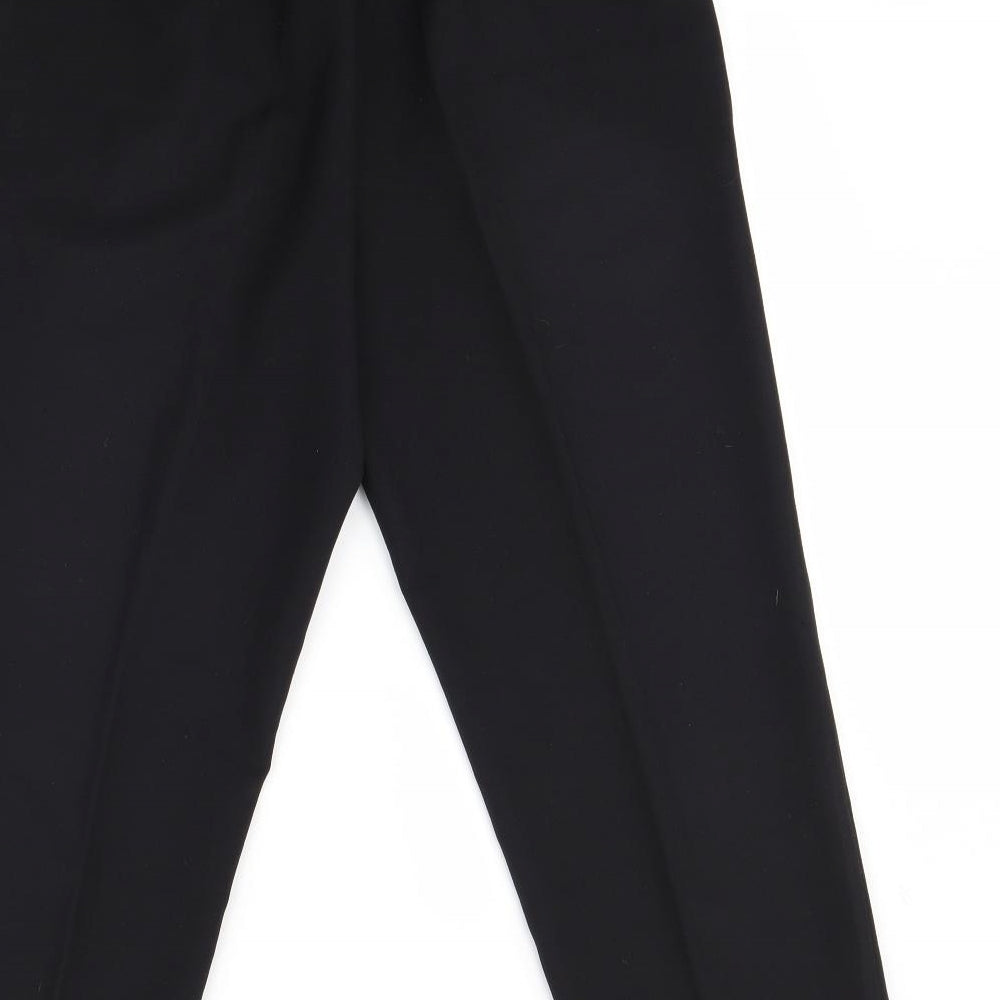 Womens UK Size 12 bm Regular Fit Dress Pants Black Trousers