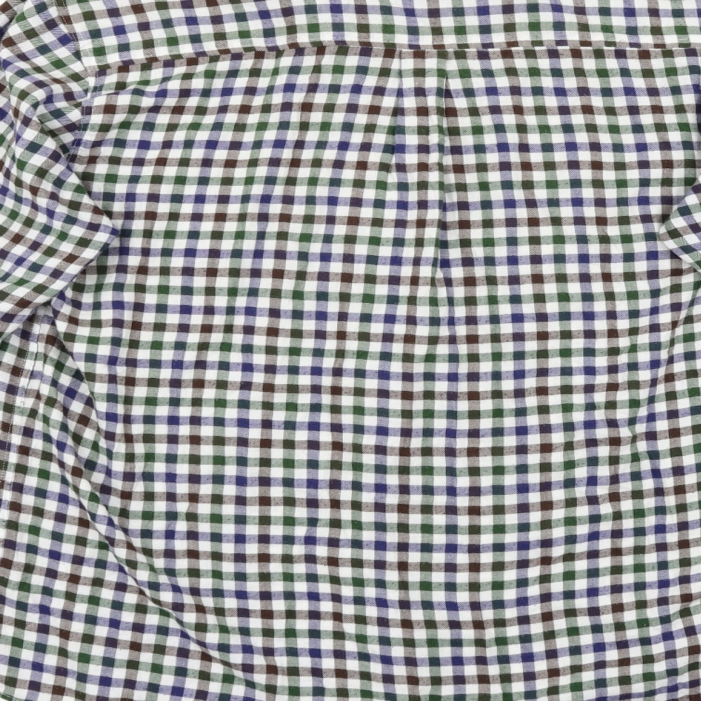 County Mens Multicoloured Check Flannel  Button-Up Size M