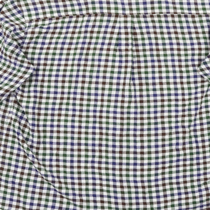 County Mens Multicoloured Check Flannel  Button-Up Size M