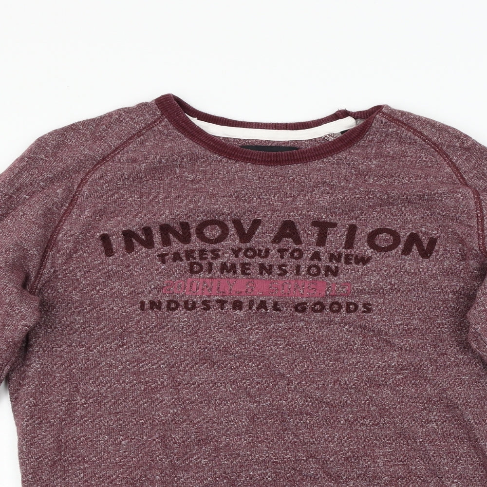 ONLY & SONS Mens Red   Pullover Jumper Size M