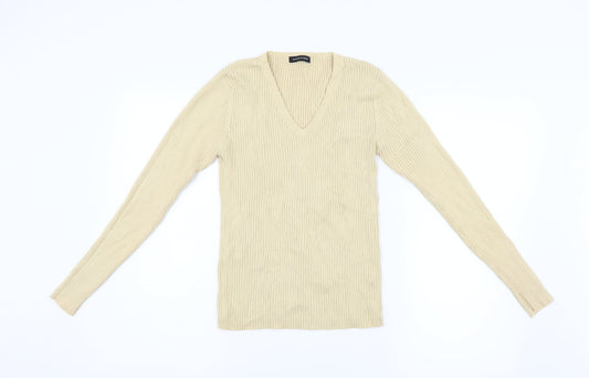 Dunnes Stores Womens Beige  Knit Pullover Jumper Size 10