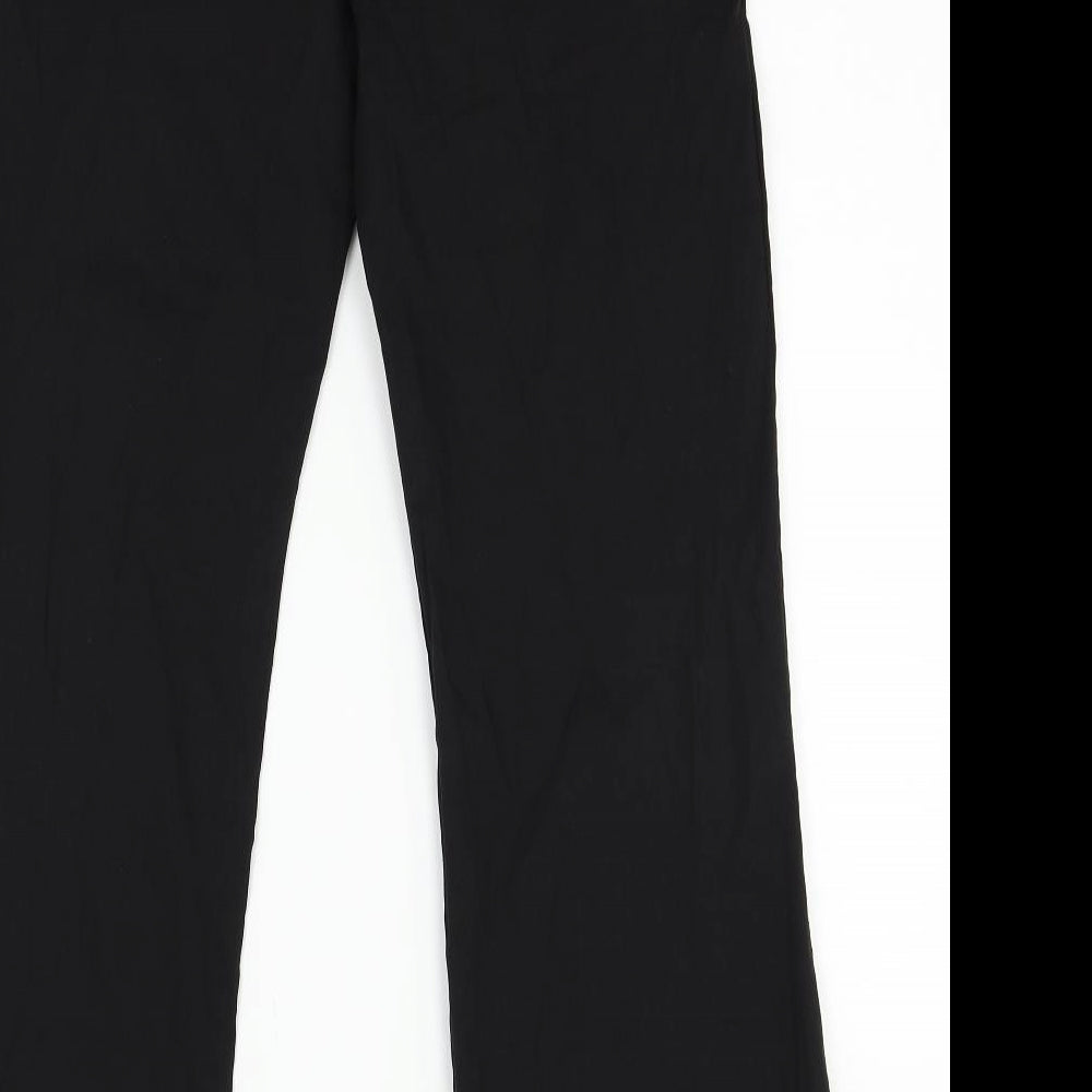 Womens UK Size 16 Preworn Regular Fit  Black Trousers