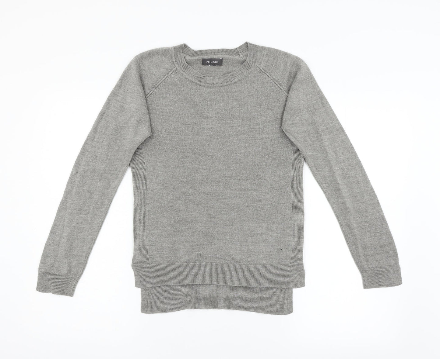 Primark Womens Grey  Knit Pullover Jumper Size S
