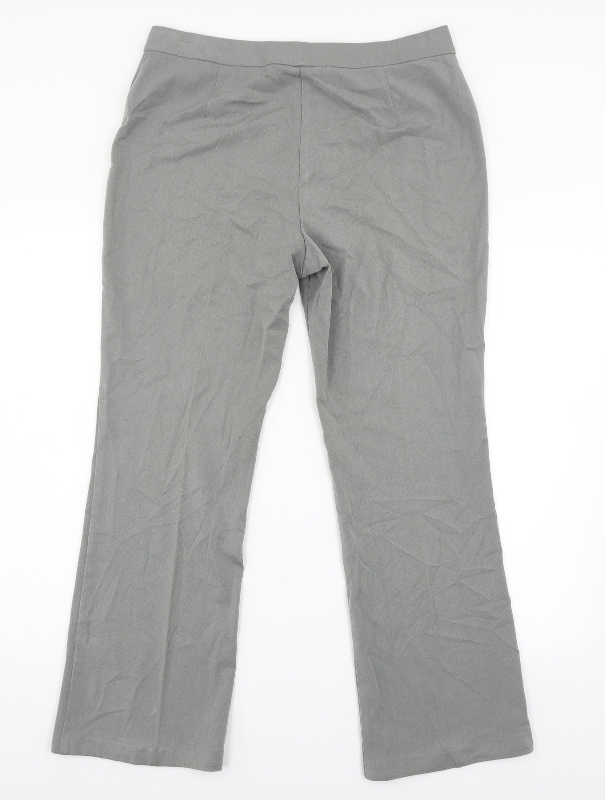 M&S Womens Grey   Trousers  Size 12 L28 in