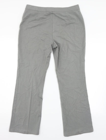 M&S Womens Grey   Trousers  Size 12 L28 in