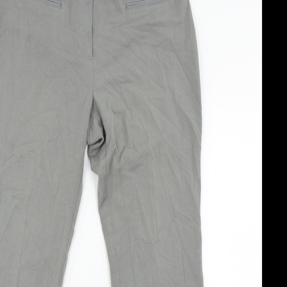 M&S Womens Grey   Trousers  Size 12 L28 in