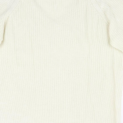 Peacocks Womens Beige  Knit Pullover Jumper Size L