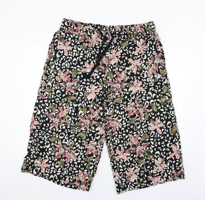 George Womens Multicoloured Floral  Culotte Shorts Size 18