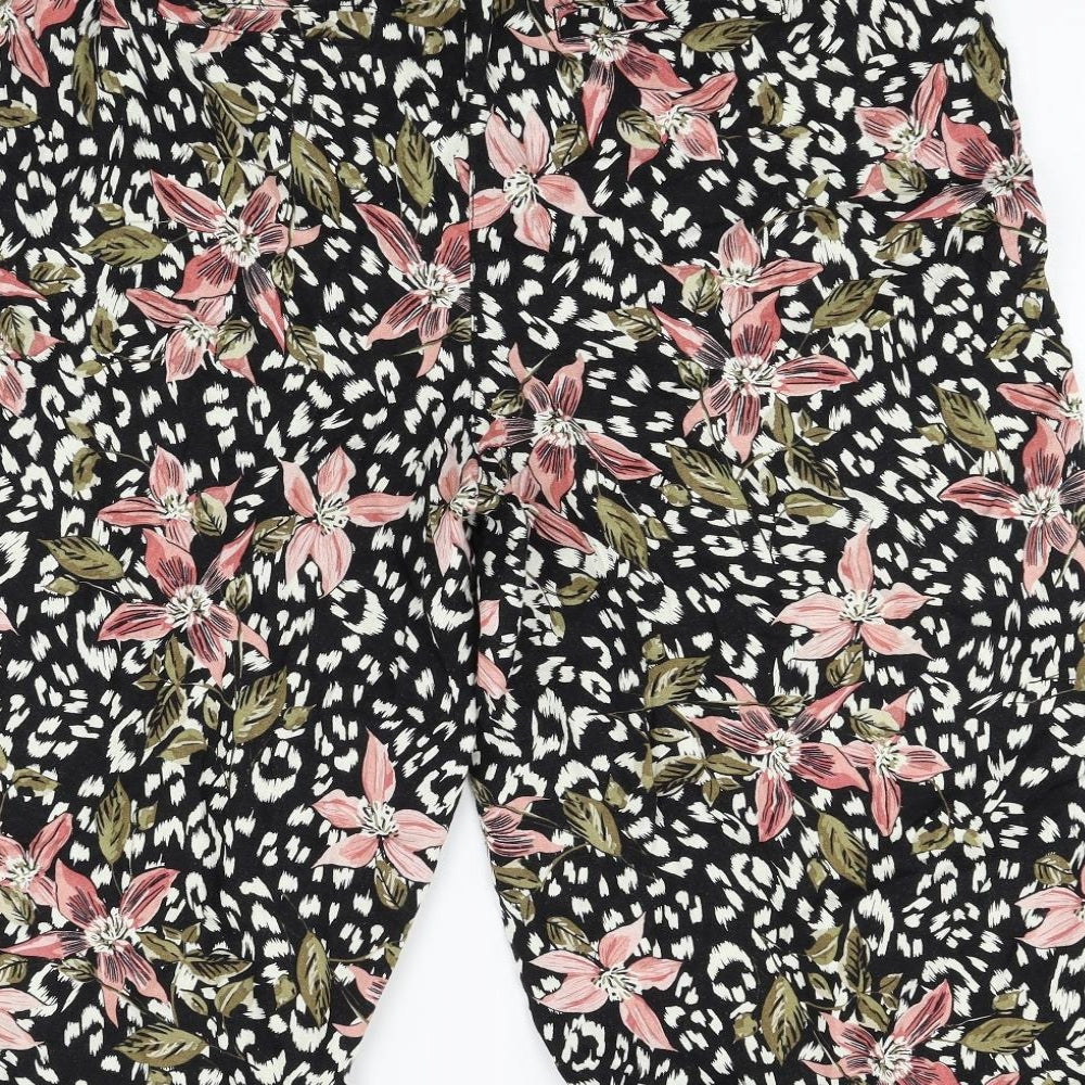 George Womens Multicoloured Floral  Culotte Shorts Size 18