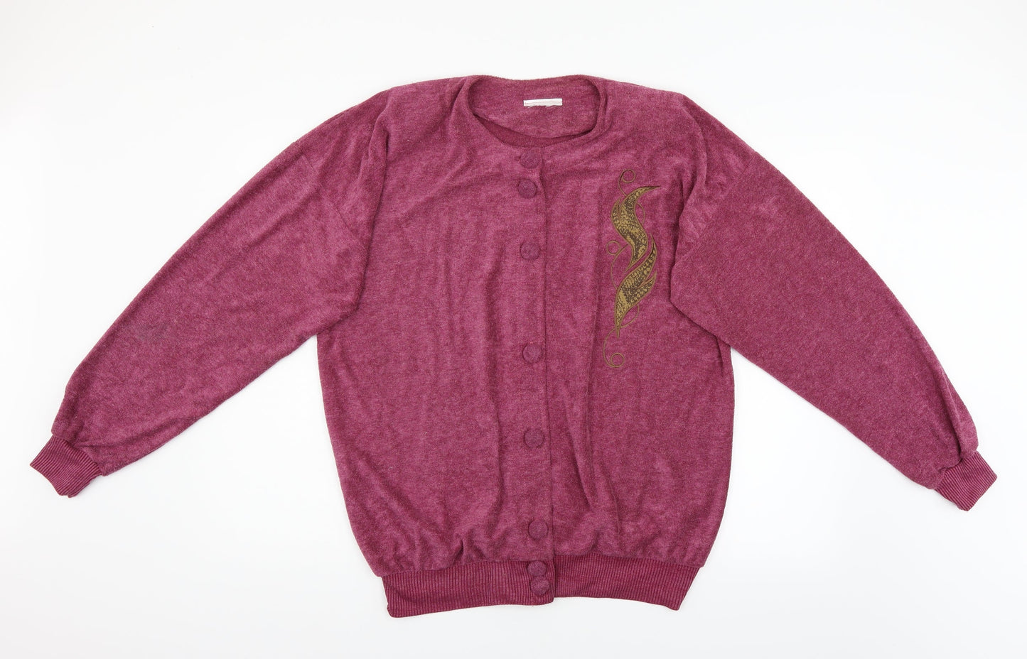 Silverstone Womens Pink  Knit Cardigan Jumper Size XL