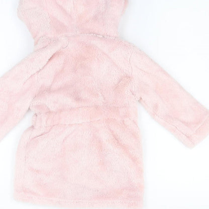Elodie Girls Pink  Fleece  Gown Size 12-18 Months