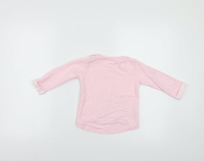 Preworn Baby Pink   Pullover Casual Size 12-18 Months  - Happy