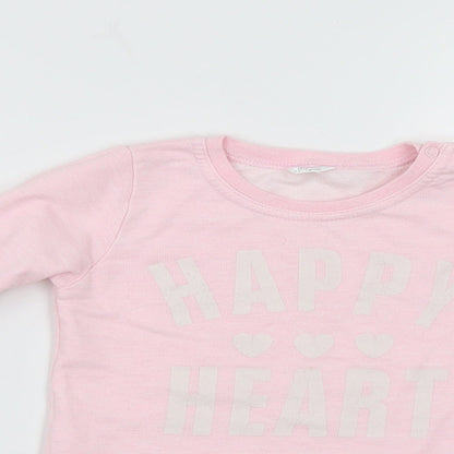 Preworn Baby Pink   Pullover Casual Size 12-18 Months  - Happy
