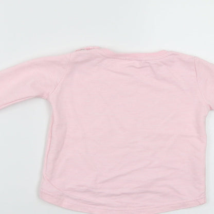 Preworn Baby Pink   Pullover Casual Size 12-18 Months  - Happy