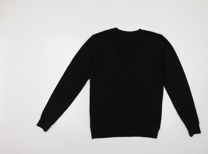 Mens UK Size S Continental Black Pullover Sweatshirt