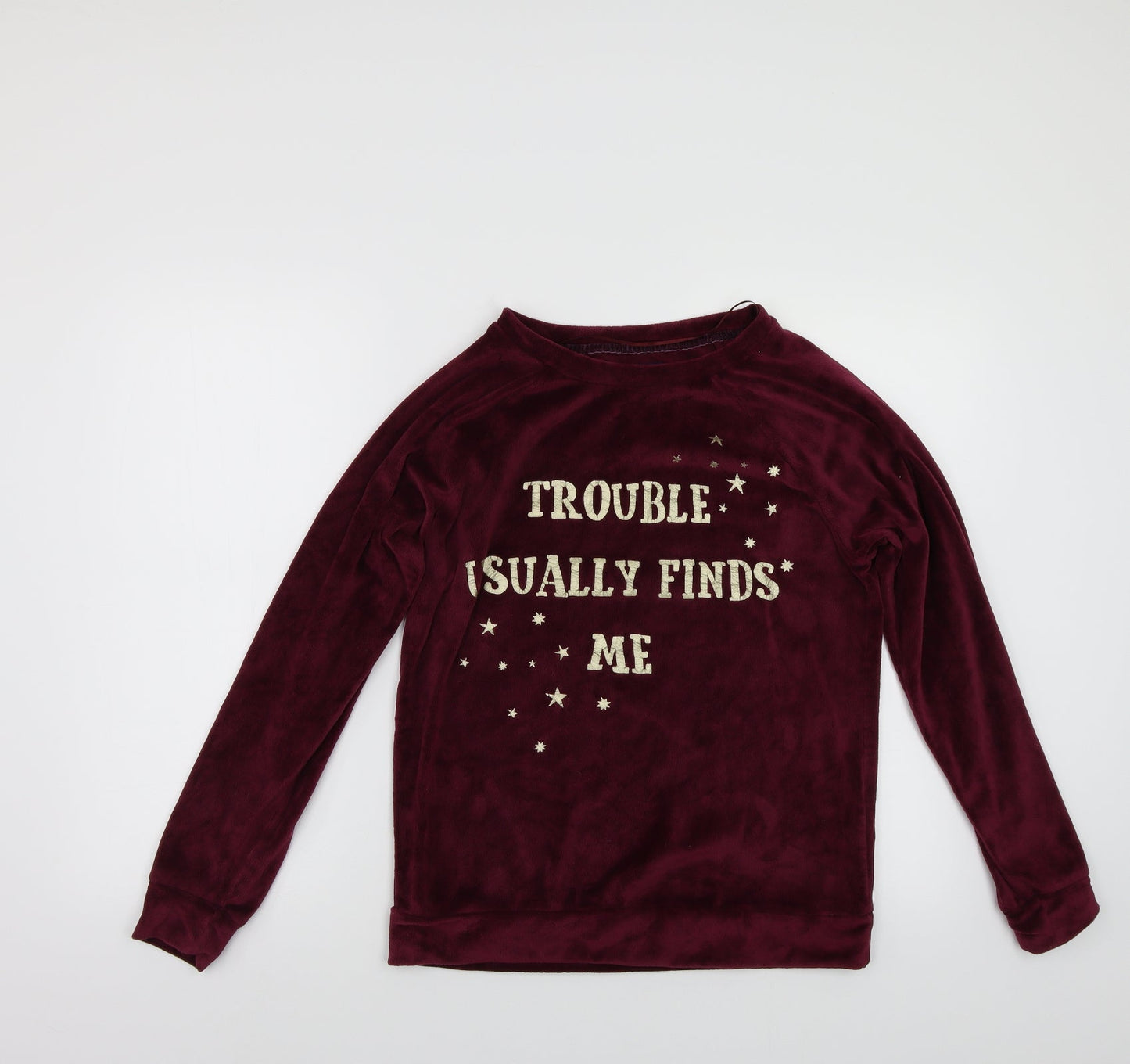 Primark Womens Purple  Fleece Pullover Sweatshirt Size XS  - Harry Potter