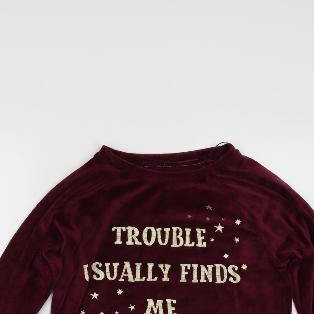 Primark Womens Purple  Fleece Pullover Sweatshirt Size XS  - Harry Potter