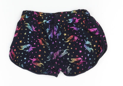 tevhit Girls Black    Sleep Shorts Size 9 Years  - elastic waist