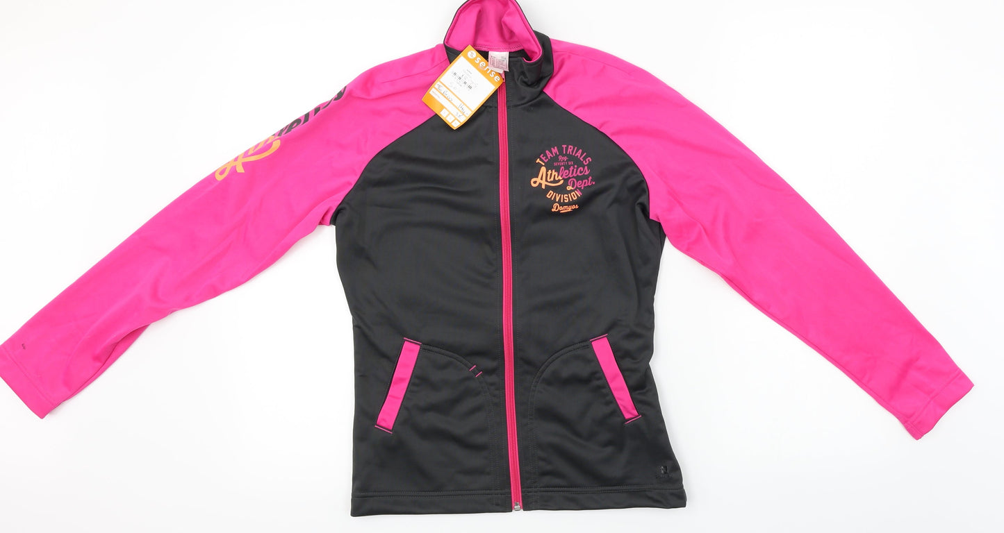 oxylane Girls Pink   Basic Coat Jacket Size 14 Years