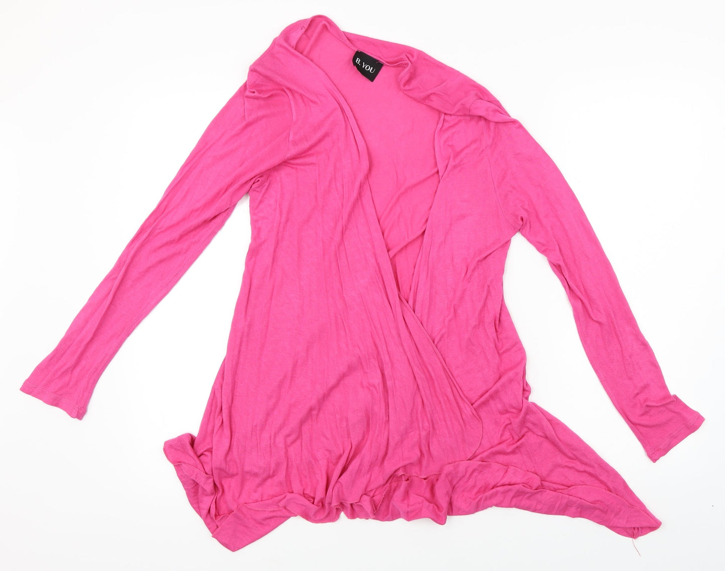 B. you Womens Pink   Wrap Blouse Size 14