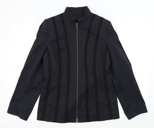 Linea Womens Black   Rain Coat Blazer Size 12