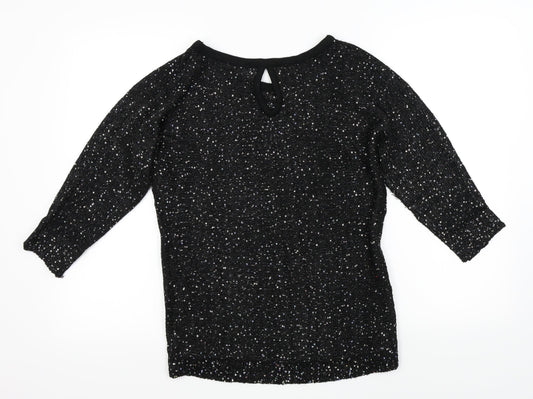 Tommy & Kate Womens Black   Pullover Jumper Size 12