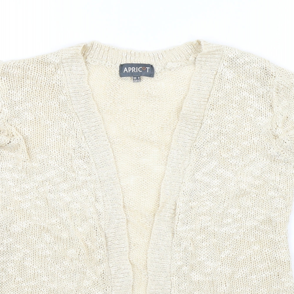 Apricot Womens Beige   Cardigan Jumper Size 8