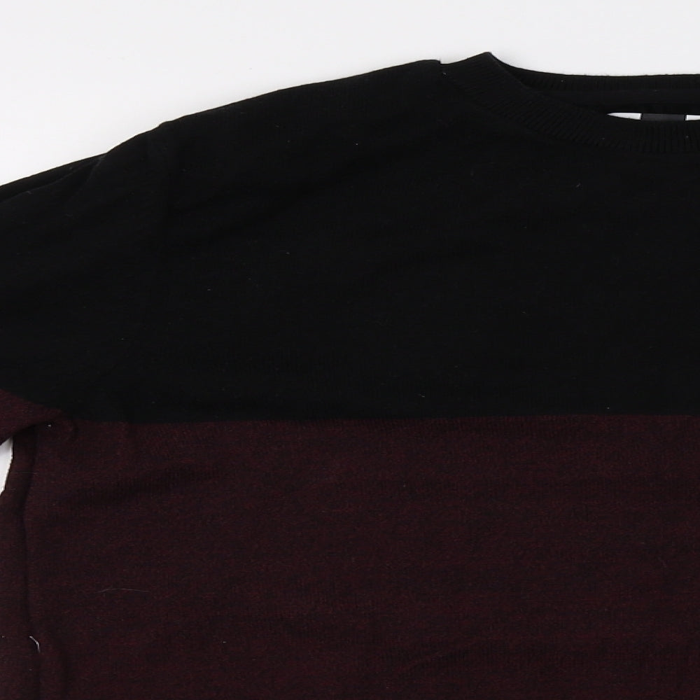 Topshop Mens Red   Pullover Jumper Size S  - Black and Red