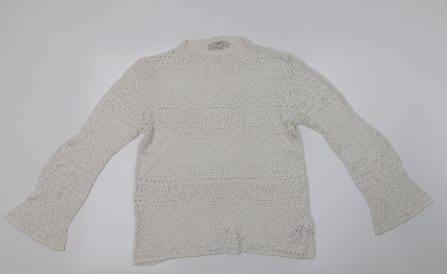 Womens UK Size 12 NEXT White Basic Blouse