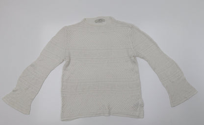 Womens UK Size 12 NEXT White Basic Blouse