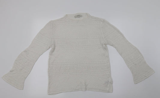 Womens UK Size 12 NEXT White Basic Blouse