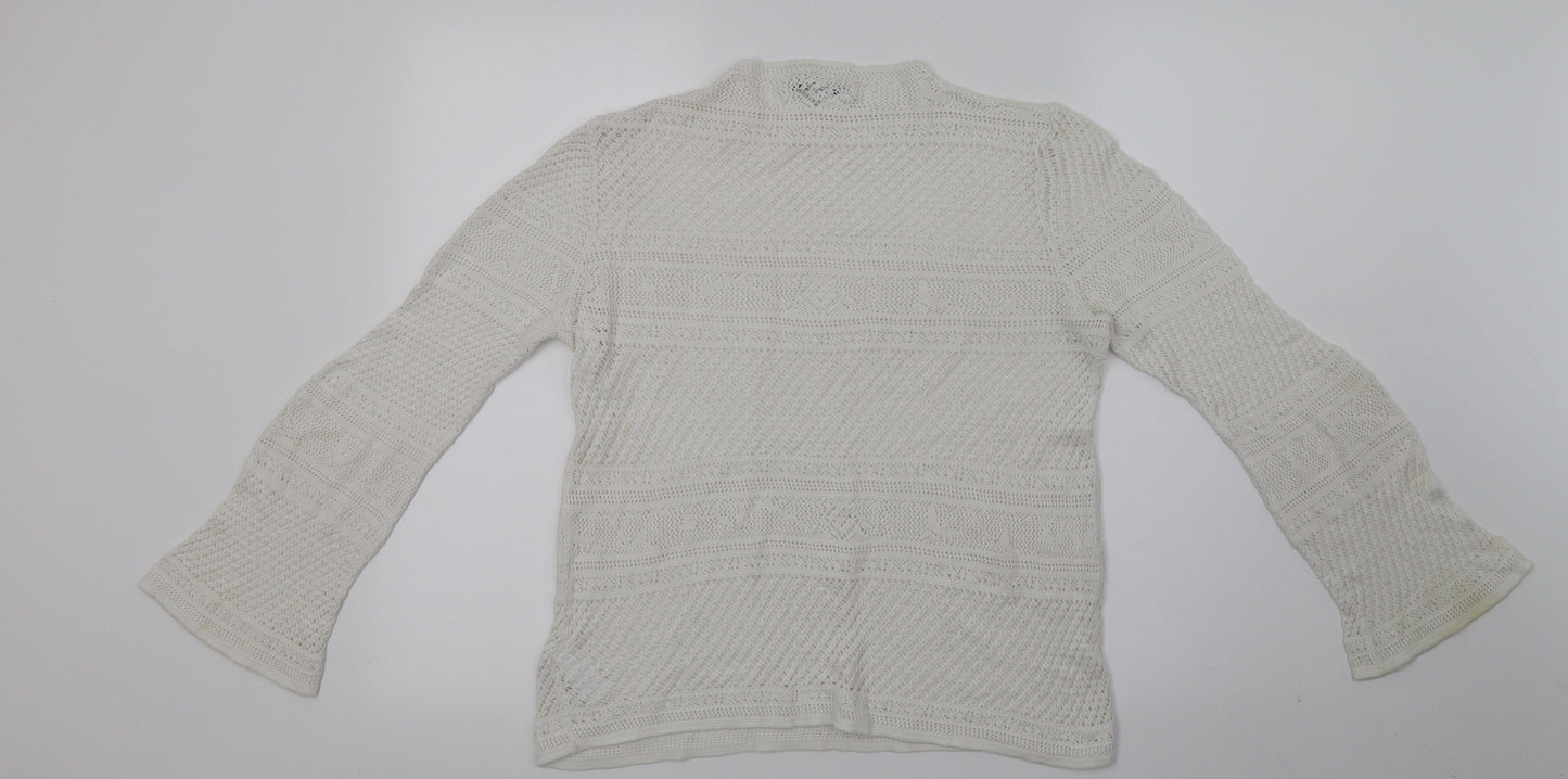 Womens UK Size 12 NEXT White Basic Blouse