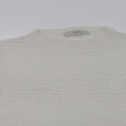 Womens UK Size 12 NEXT White Basic Blouse