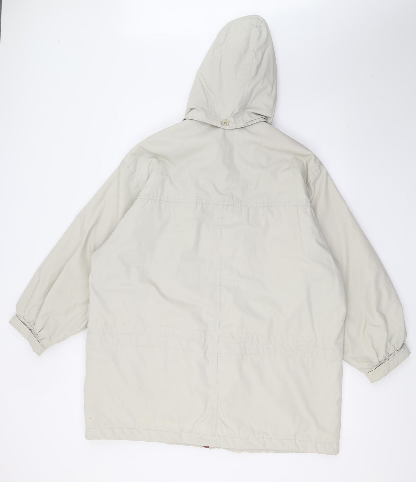 C&A Womens Beige   Jacket Coat Size 14  - PINK LINING