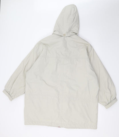 C&A Womens Beige   Jacket Coat Size 14  - PINK LINING