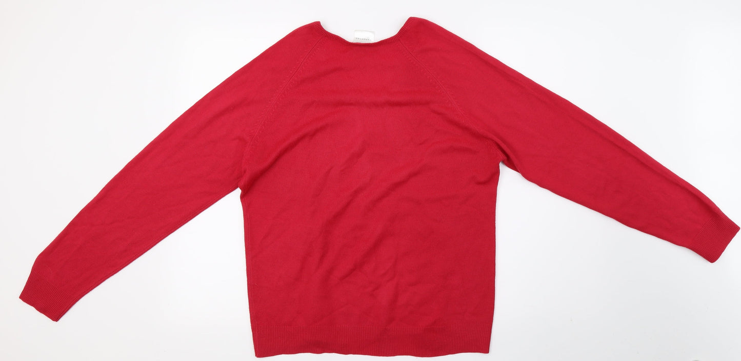 Wardrobe Womens Red   Pullover Jumper Size 10