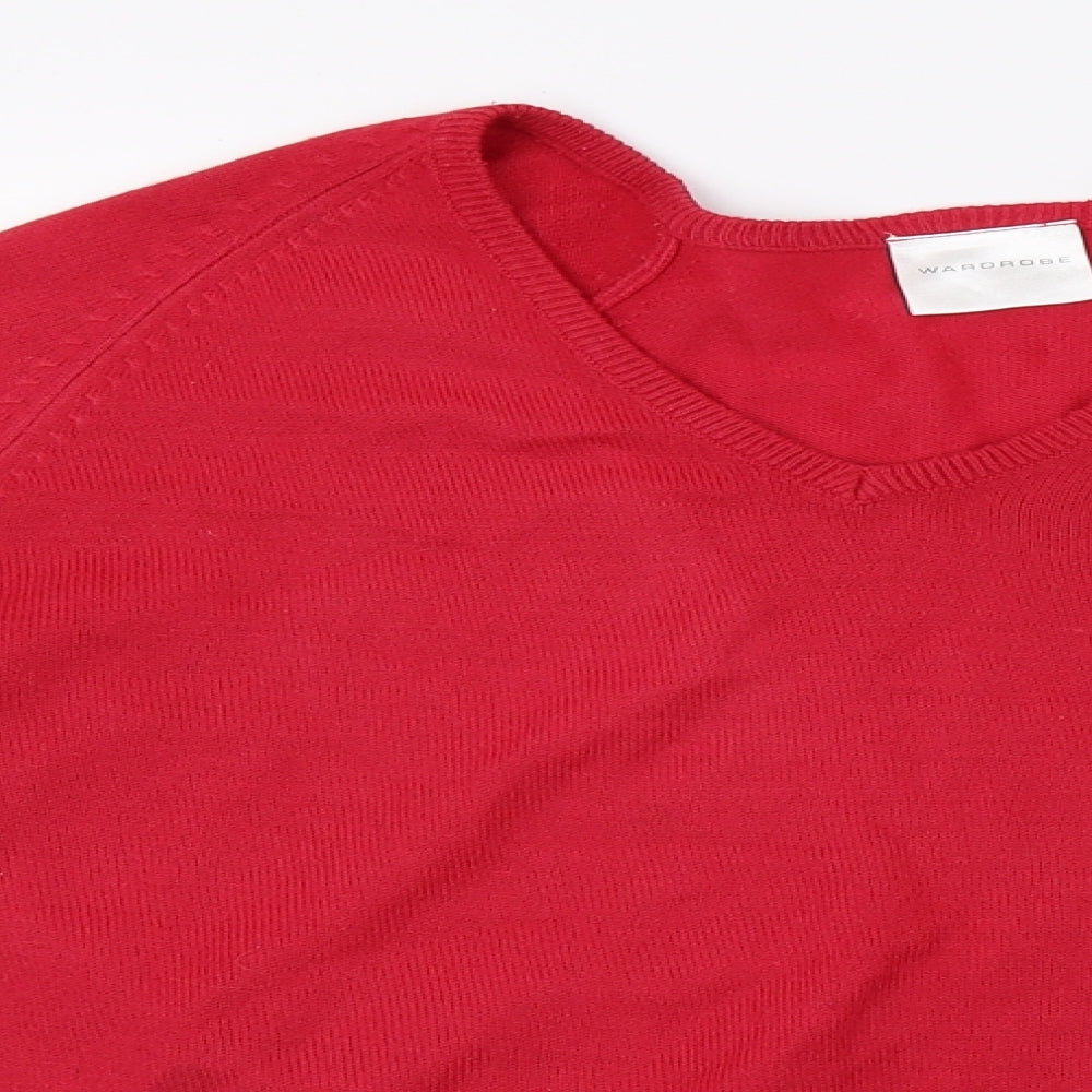 Wardrobe Womens Red   Pullover Jumper Size 10