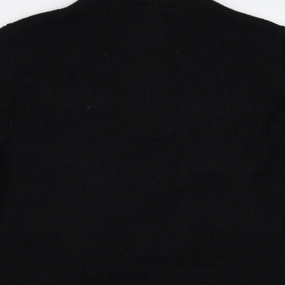 Dissident Mens Black   Cardigan Jumper Size M