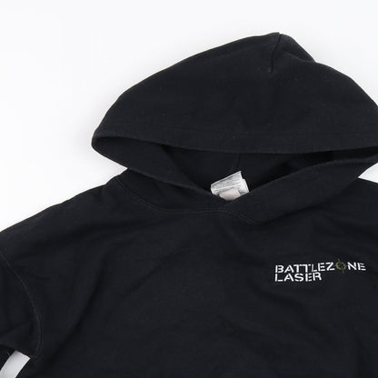 Gildan Boys Black   Pullover Hoodie Size M