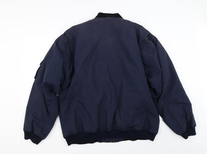 Mens UK Size L BHS Blue Bomber Jacket