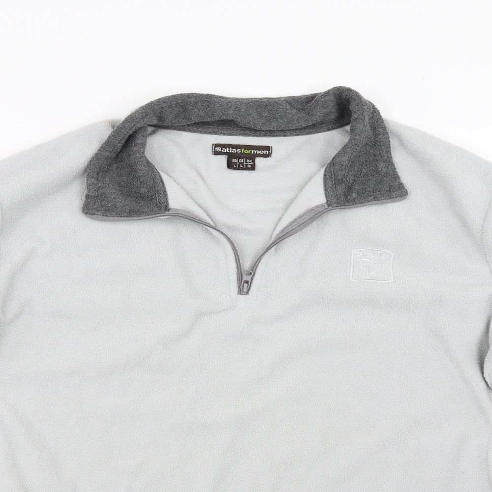 atlasformen Mens Blue  Fleece Jacket  Size M