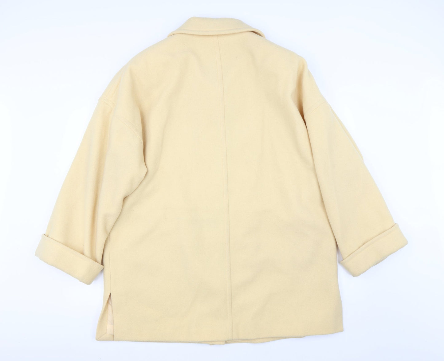Womens UK Size 16 Marks and Spencer Yellow Overcoat