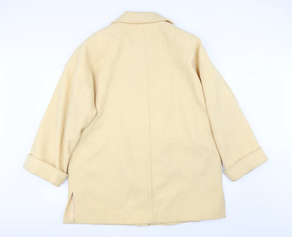 Womens UK Size 16 Marks and Spencer Yellow Overcoat